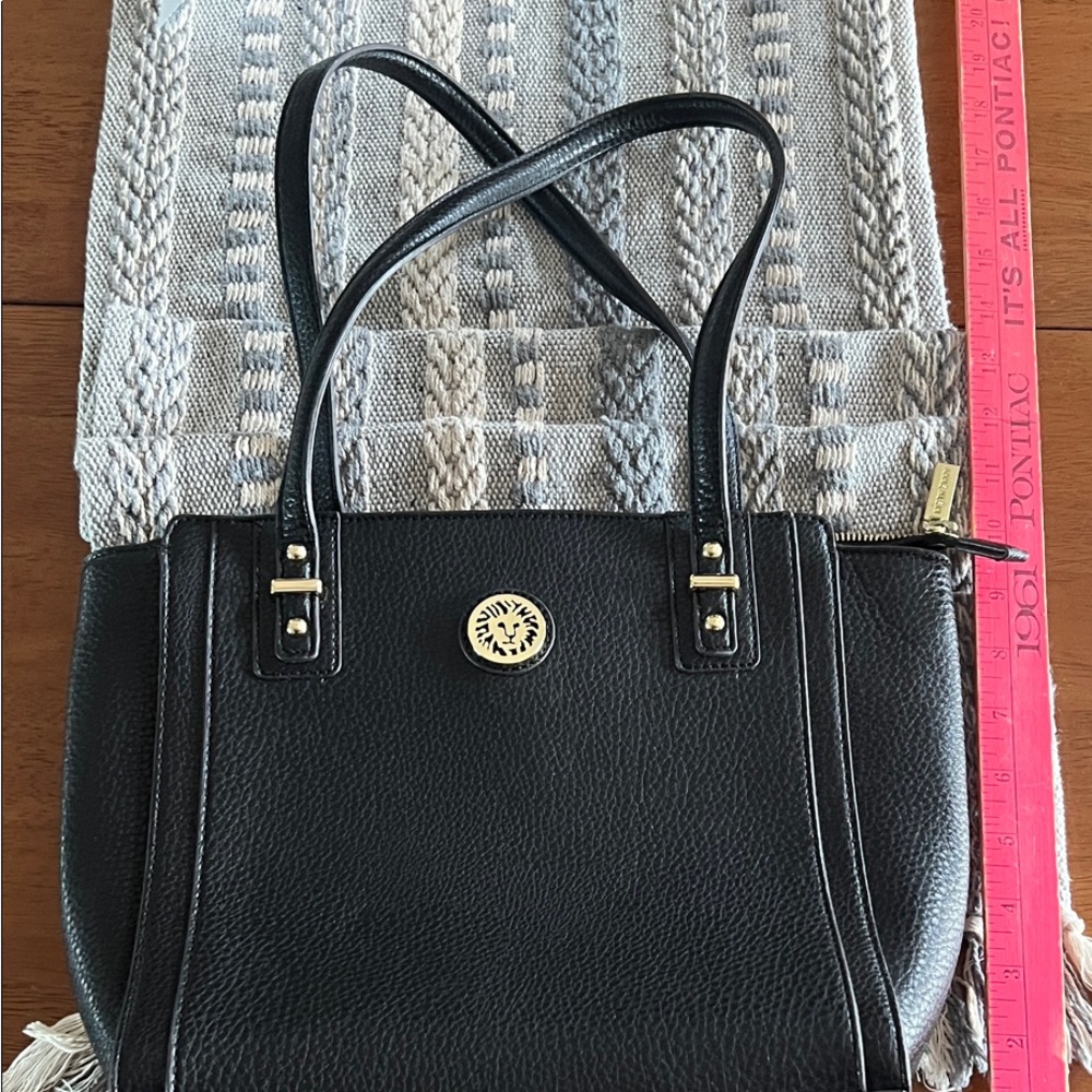 Classic Black Leather Shoulder Bag